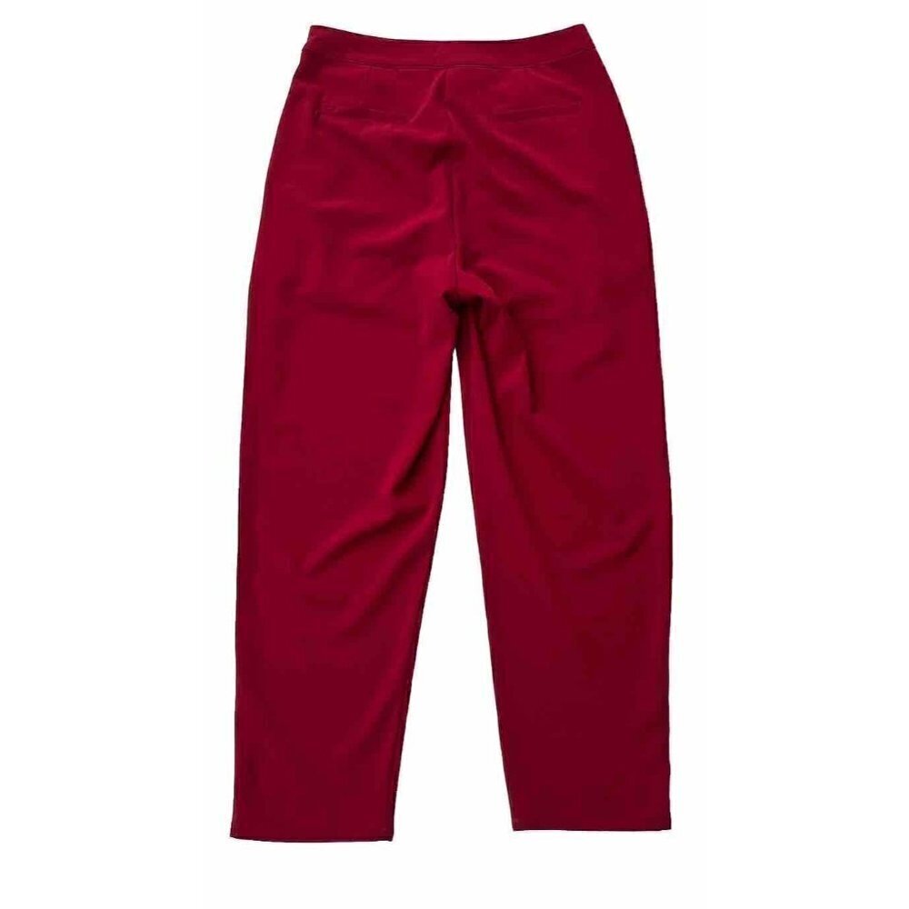 Very J By Nasty Gal Women's Burgundy Tapered Pleated Pants Size S - Picture 11 of 15